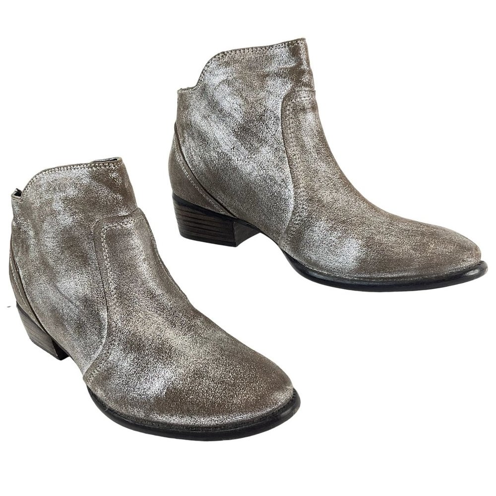 Seychelles Boots Womens Size 8 Brown Metallic Ankle bootie Leather
